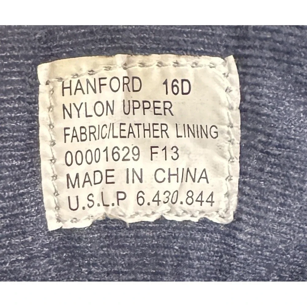 Ralph Lauren Polo HANFORD Canvas Sneakers Mens 16D Navy Blue Nylon Upper